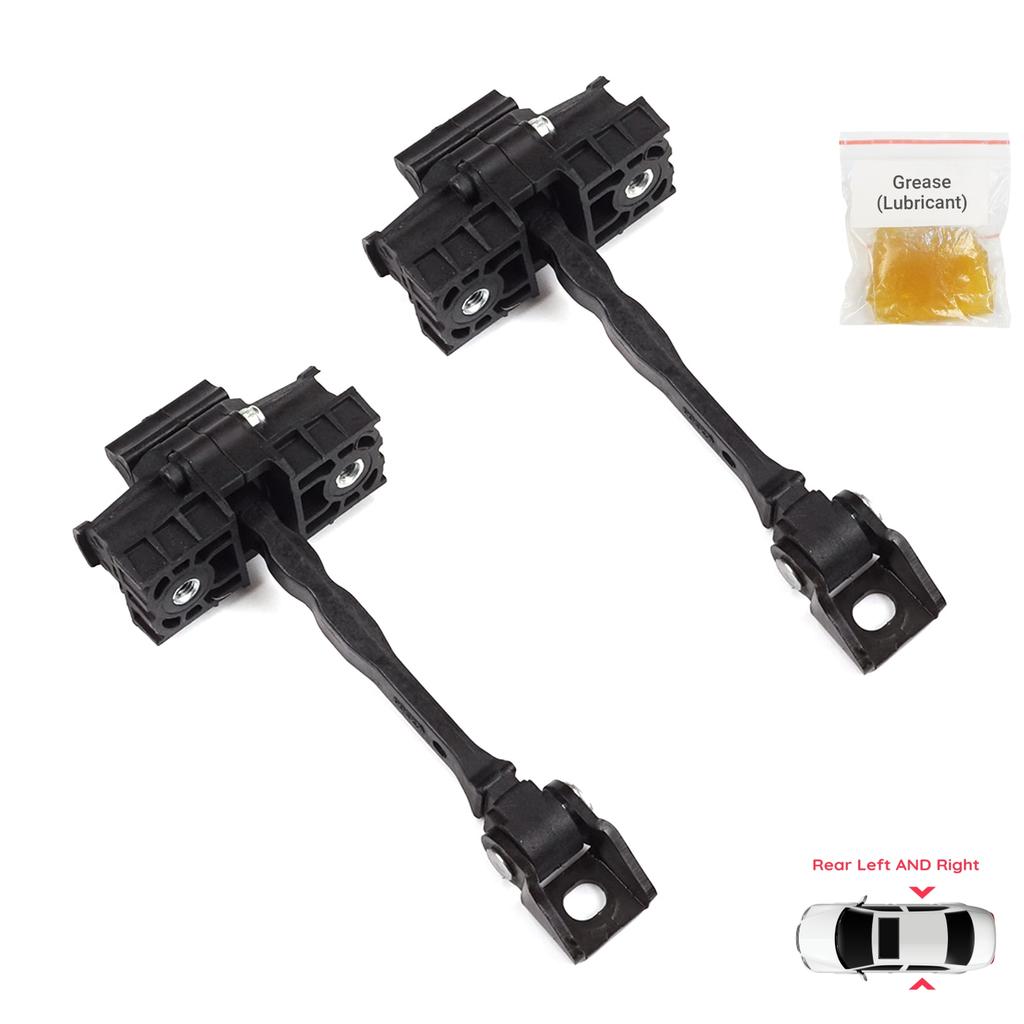 BDP1347-1 2 Pieces Rear Door Hinge Brake Stop Check Strap Limiter for VW UP! Skoda Citigo Seat Mii 2011-2024 5-Door Hatchback 1S4839249A