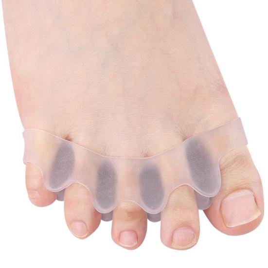 1 Pair Gel Toe Spacers for Women Men Gel Foot Pain Relief Bunion Corrector Toe Separators for Overlapping Toes