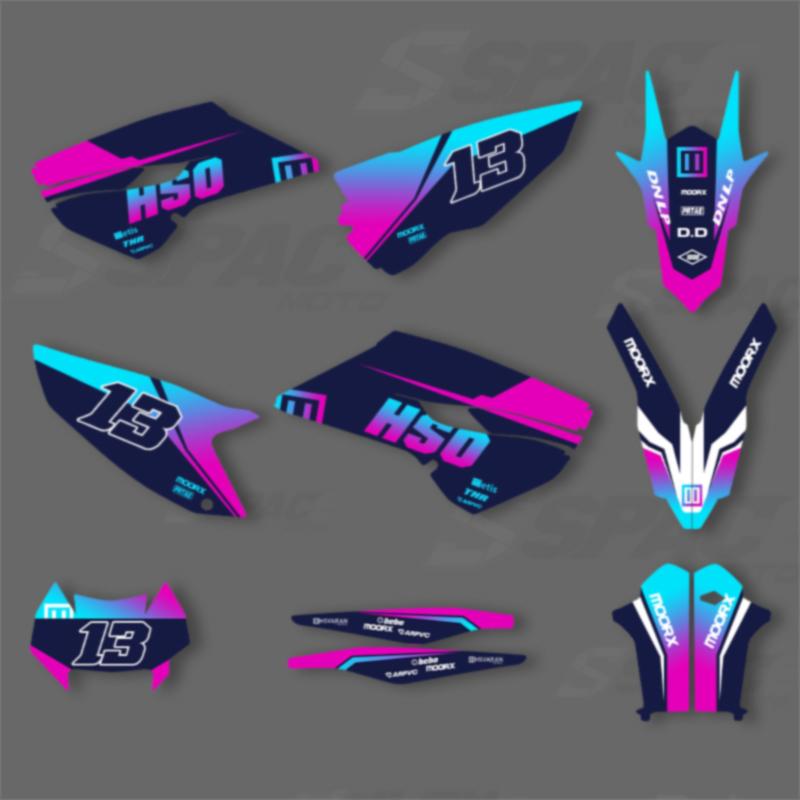 SPACE For Husqvarna TC FC 2014 2015 TE FE 2014 2015 2016 Custom Motorcycle Graphics Background Decals Stickers Kits