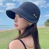 UV Protection Women's Straw Hat Wide Brim Fisherman Cap Fashion Bucket Sunhat  Camping