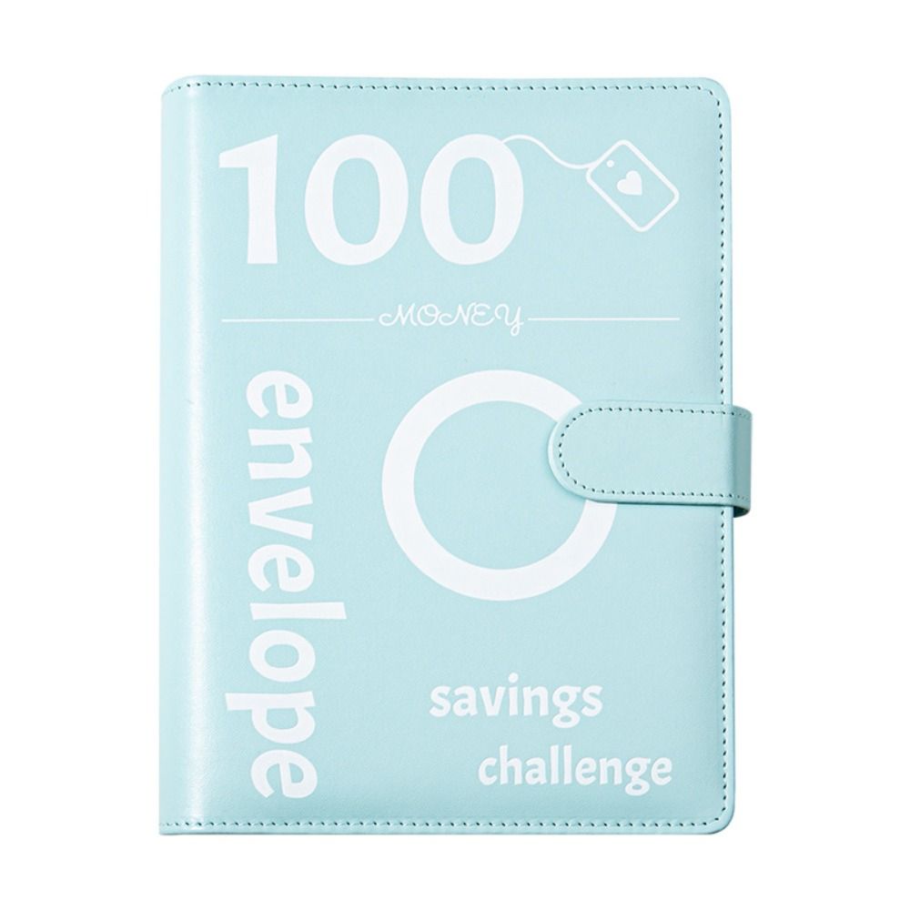 Кольцо из нержавеющей стали 100Envelope Challenge Папка-переплет из искусственной кожи Money Saving Папка-переплет Worker