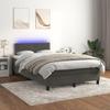 VidaXL Slat Bed Base with Mattress and LED, Upholstered Bed, Double Bed, Adult Bed for Interior Bedroom, 3134334