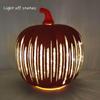 Halloween Pumpkin Light Battery Operated LED Glass Pumpkin Lantern for Halloween Fall Autumn Thanksgiving Decor
