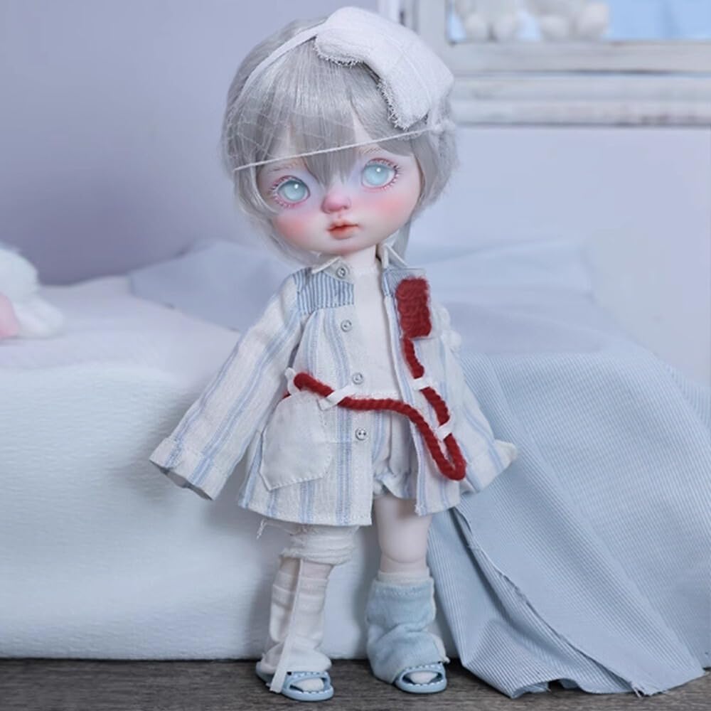 Кукла BJD Meeler Девочка Полный Набор 24см SD Смола Шарнирная Кукла Ручной Работы Будущая Маленькая Девочка-Робот Полный Набор 1 Кукла Глаза Макияж Лица Голова Одежда Парик