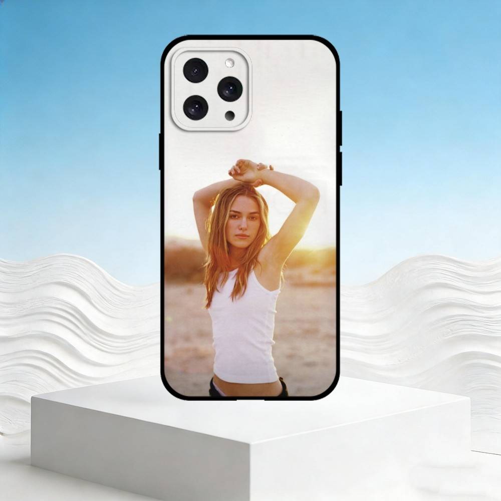 Чехол для телефона K-Keira Knightley для iPhone 17,16,15,14,13,12,11 Plus,Pro Max,SE4 Мягкий силиконовый черный чехол