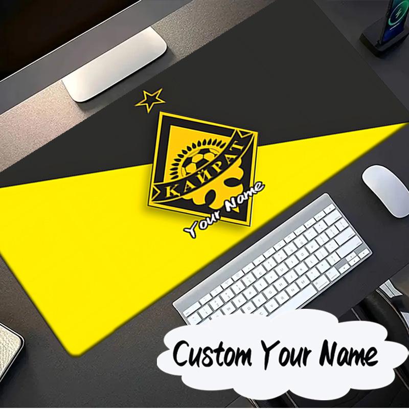 Custom Name Mouse pad Kairat Golden Emblem Design Mouse pad, Gaming Mouse Pad, keyboard pad, Desk Decor for computer notebook Fan Birthday Gift