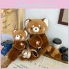 Plush Cute Raccoon Single Shoulder Crossbody Bag Cartoon Outdoor Kids Gifts
