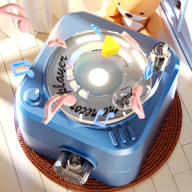 Мини-проигрыватель виниловых пластинок Мини-голосовой проигрыватель Брелок Функция воспроизведения Регулируемая ручка громкости Для ежедневного использования в путешествиях