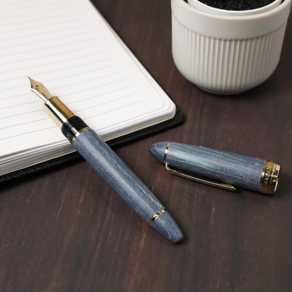 Sailor Hard Maple Fountain Medium Fine Перо золотое 21K, Индиго, Кончик, Перо, 10-7830-340