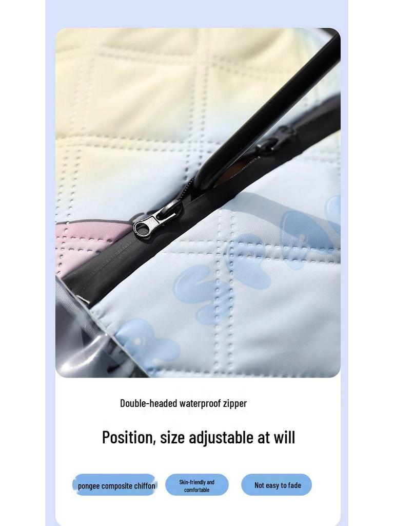 Electric Vehicle Windshield Summer Sunscreen Poncho – Windproof Sunshade for Battery Motorcycles