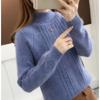 Spring Autumn Winter Knitwear Women Sweaters Fashion Casual Warm Knit Cable Jumper Female Turtleneck Sweater