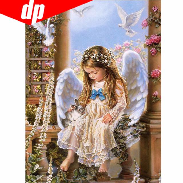 Mosaic Embroidery 5d Diamond Diy Fairy Angel Diamond Paintings Full Rhinestone