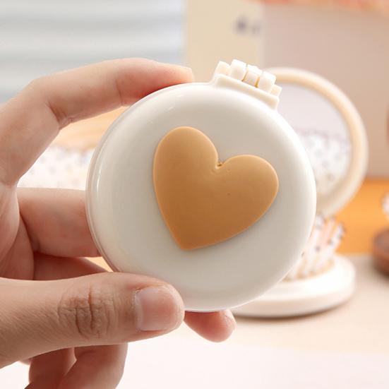 Мини-складная расческа 2-в-1 с зеркалом для макияжа, портативная дорожная расческа с воздушной подушкой, массажная расческа для кожи головы для женщин и девушек, распутывающая расческа