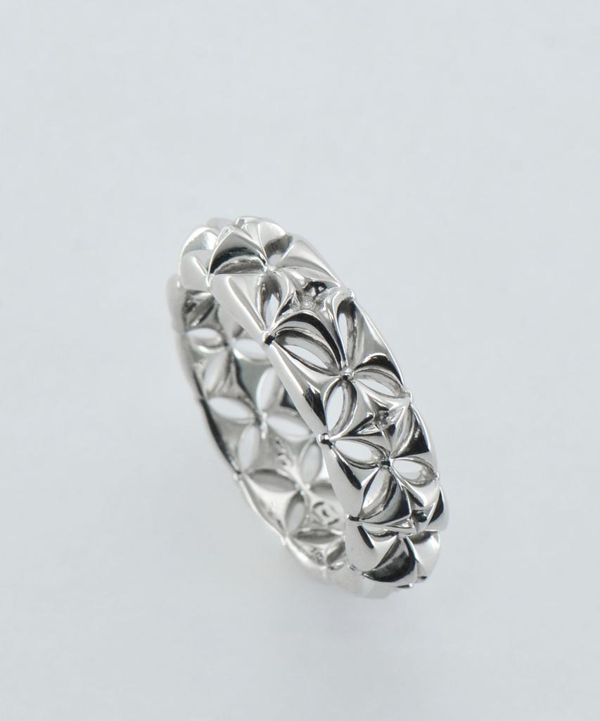 Vivus Ester White Gold Silver Ring