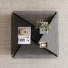Donzhu Minimalist Glass Round Coffee Table