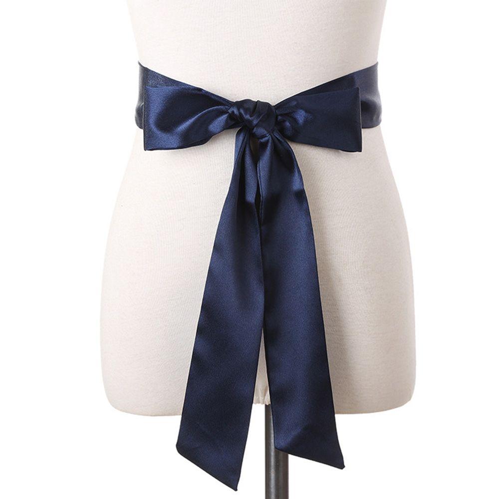 All Match Wide Waist Accessories Women Ladies Scarf Belt Silk Belts Silk Scarf Ribbon Knot