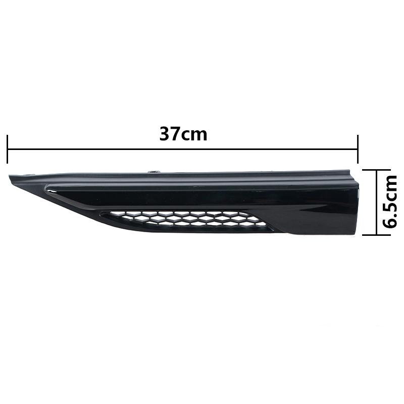 4PCS Front Door Fender Side Grille Leaf Plate Air Outlet Molding Trim Cover Strip For Land Rover Range Rover Evoque 2011-2019