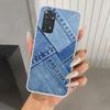 Джинсовый Ковбойский Деним Печатный Чехол для Телефона для Xiaomi Redmi Note 15 14 14S 13 12S 12 Pro 11S 11 Plus 11T 11E 10S Мягкий Чехол Принт Она