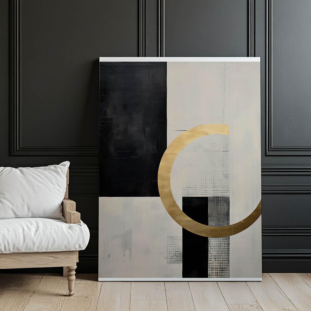 Geometria Kontra Nieskończoność Geometria Kontra Nieskończoność, 40X50 Cm, Rama Aluminiowa Czarna, Papier Matowy 230 Gsm