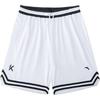 Basketball Series Striped Color Block Mid-Rise Drawstring Loose Breathable Casual Shorts Men Shorts Pure-White 952421307-1