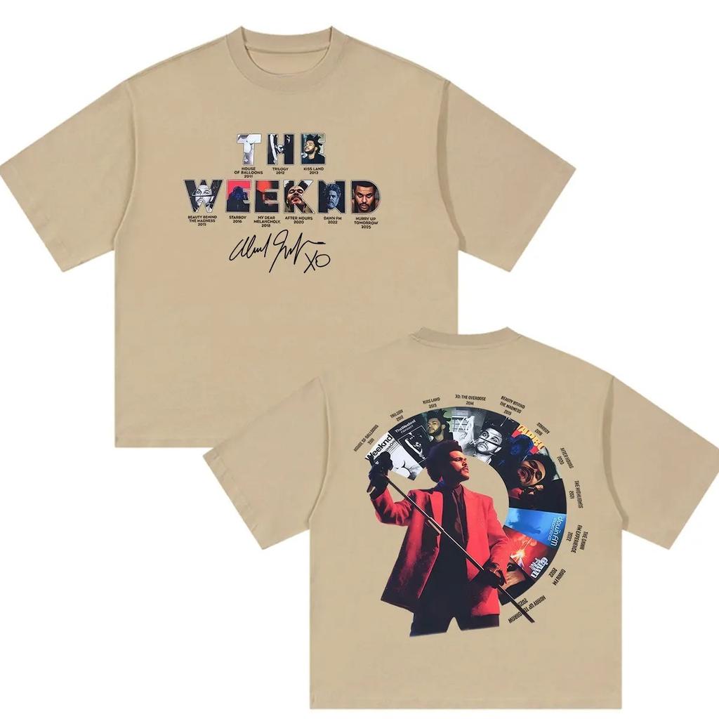 Rappe The Weeknd Hurry Up Tomorrow Tour Graphic T Shirts Unisex Women Hip Hop Vintage Fashion Oversized Cotton TShirt YK