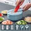 Multi-Functional Vegetable Chopper and Slicer, Perfect for Commercial Kitchens, Cutting, Shredding, Grating, Carrots, 6 In 1