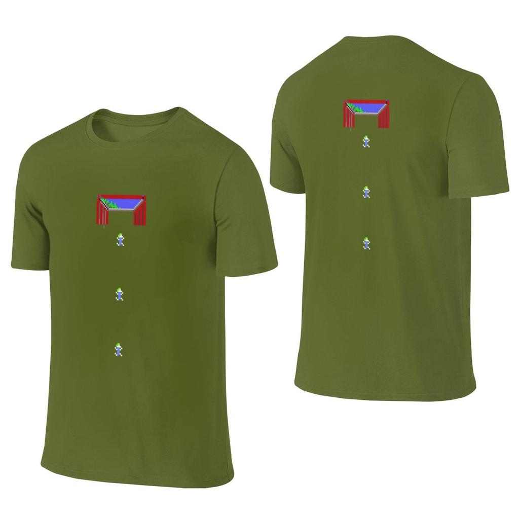 Lemmings Pixel Dos Game Fan Shirt Versatile Reversible Tshirt Japanese Style Fresh Light Color Schemes Tee