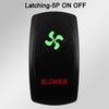 Waterproof LED Rocker Switch for Boat RV Truck | Green/Red Light 12V/24V ON-OFF/ON-OFF-ON for Exhaust Heat AC Lights