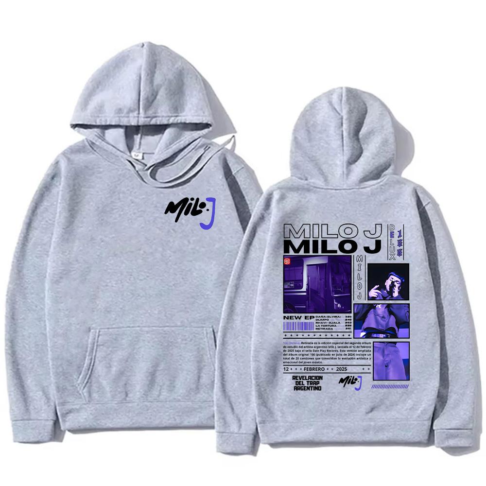Толстовки Milo J Рэпер Milo J Мерч Свитшоты Мода Женщины Мужчины Новый Дизайн Одежда Графический Принт Уличная Мода Пуловеры Повседневные