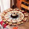 Набор столовой посуды Naijiang Red Ceramic для Новогоднего ужина