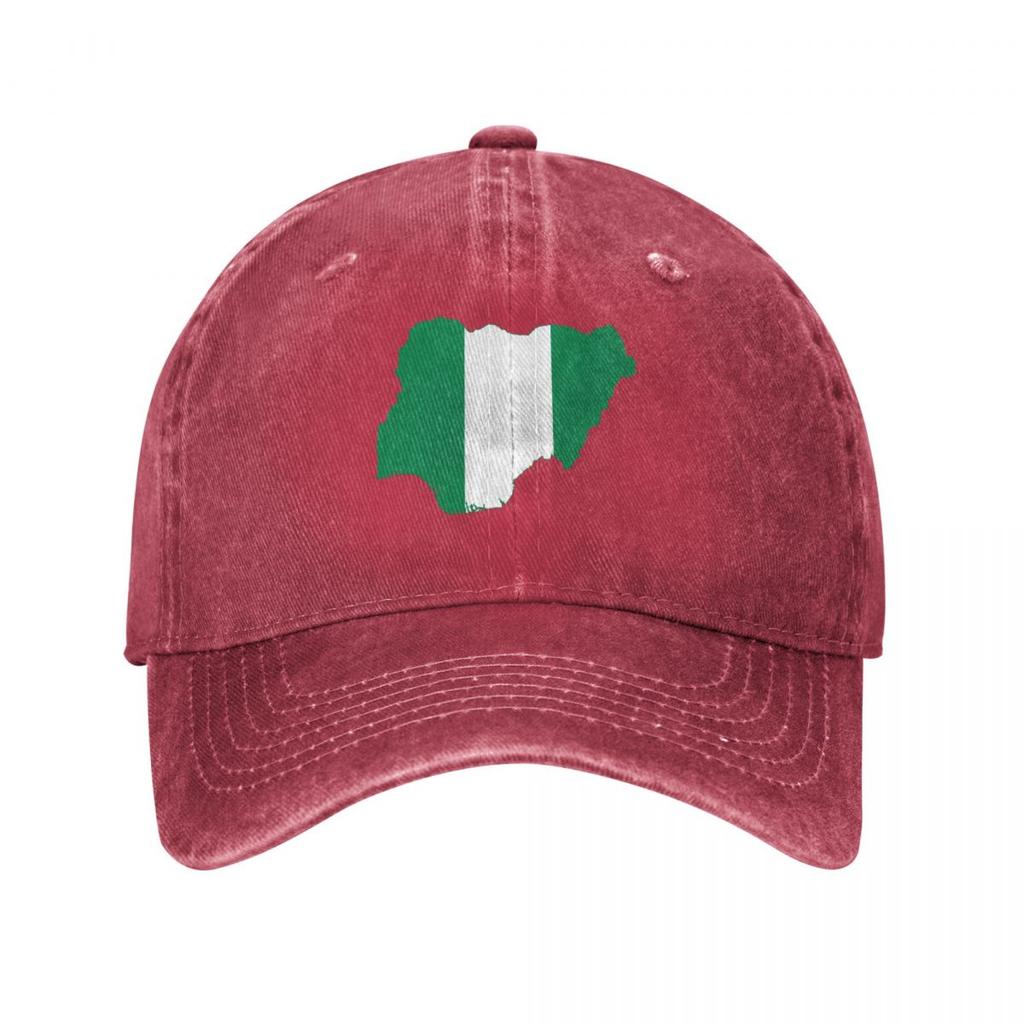 Flag map of Nigeria Baseball Cap Anime Kids Hat Golf Wear hats for Unisex Womens Hats  Unisexs