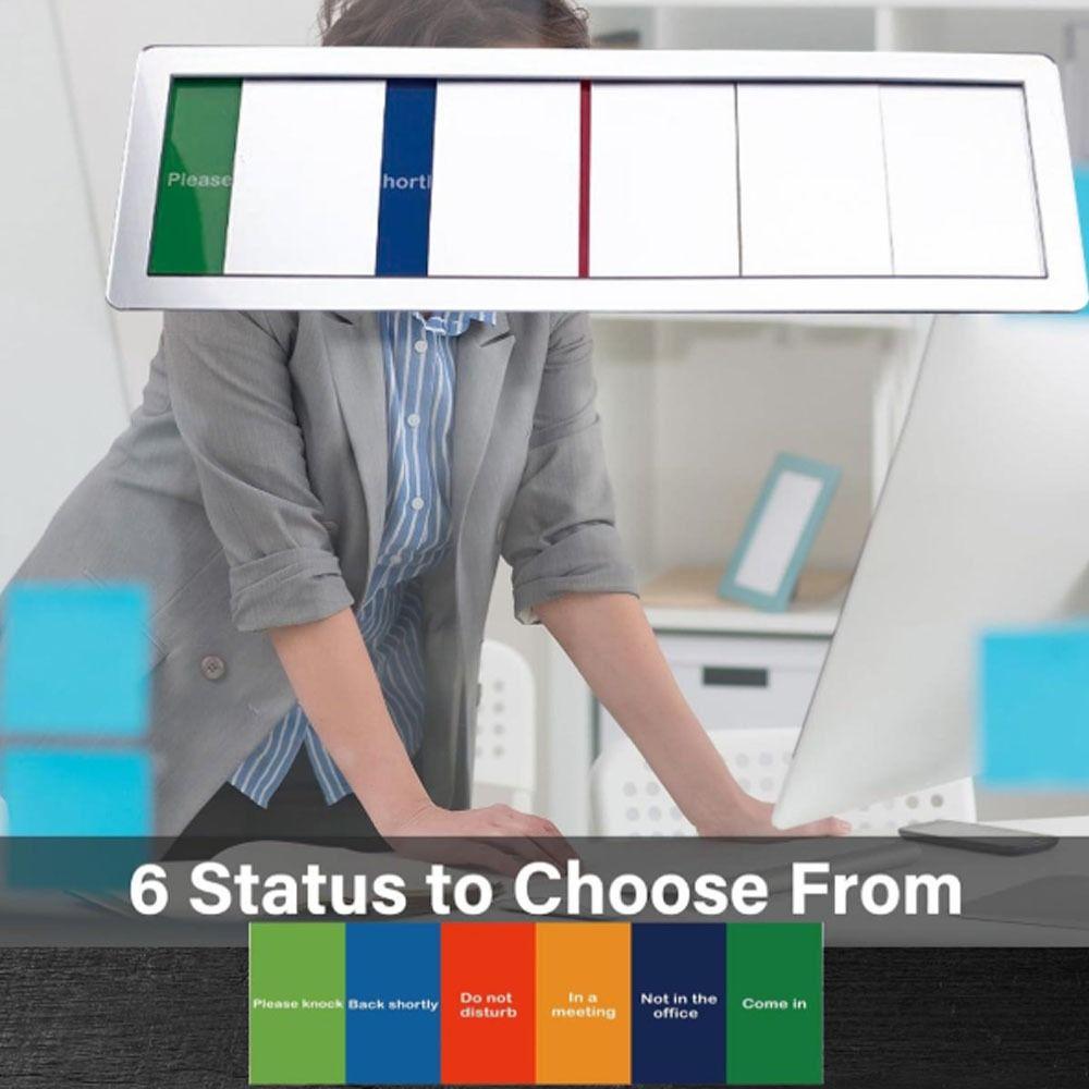 6 Statues Privacy Indicator Acrylic Acrylic Slider Durable Office Door Status Sign Office