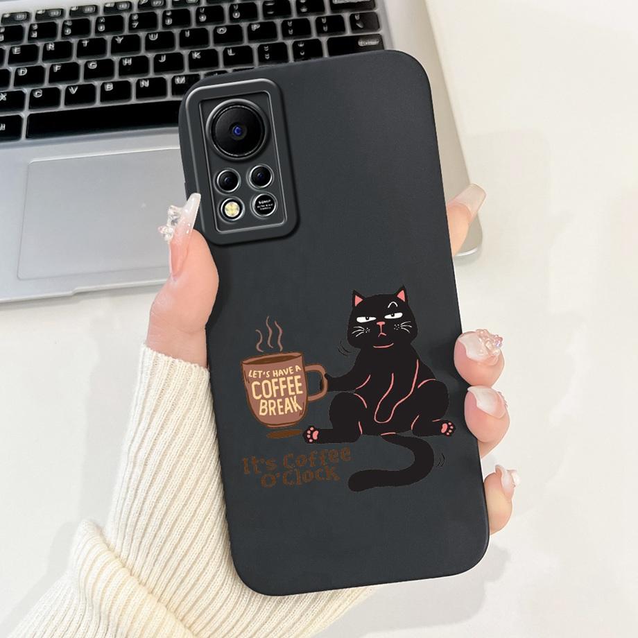 Phone Case for Infinix Hot 11s NFC X6812B Infinix Hot 11s X6812 Protection Cover Soft Liquid Silicone Coque Animals Bumper Shell
