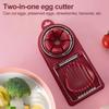 Нержавеющая сталь Яйцерезка Яйцеделитель Инструмент для вареных яиц и столетних яиц Многофункциональные яйцеделители Кухонный гаджет