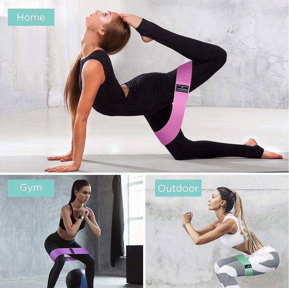 Zestaw Gum Oporowych Gumy Oporowe Taśmy Do Ćwiczeń Fitness Treningu 3Szt