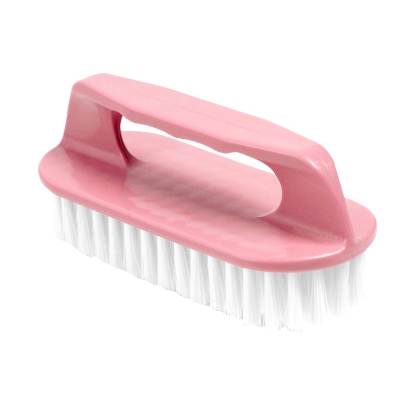 Scrubbing Brush Hard Bristled Laundry Clothes Shoes Scrubbing Brush Portable Plastic Hand Cleaning Brush Kitchen Bathroom KTY