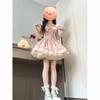French Girl Floral Dress Women's Summer Sweet and Cute Small Flying Sleeves Waist Small Cake Puffy Skirt