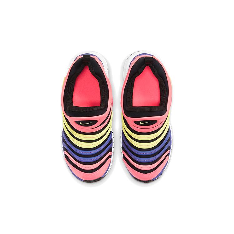 Nike Dynamo Свободные Удобные и Модные Устойчивые к истиранию Низкие Детские Lifestyle Кроссовки Розовые Синие Желтые 343738-025