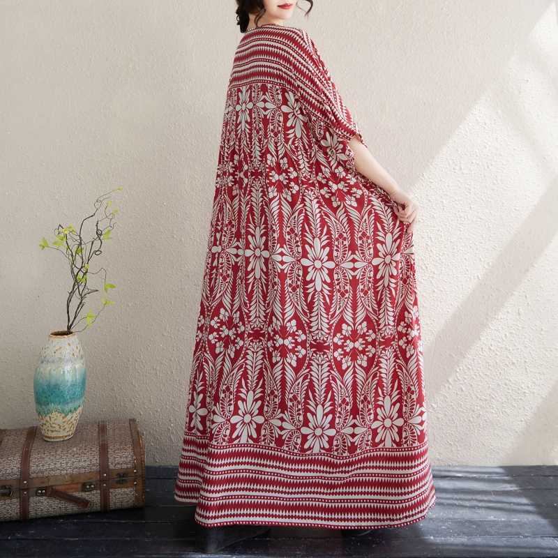 Новое женское свободное платье в стиле бохо