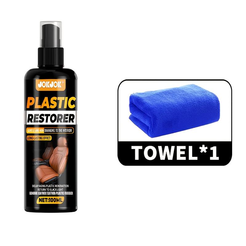 Car Interior Gloss Spray, Restore Plastic & Leather Shine, Suitable for Cars, Motorcycles, Rvs, Trucks, Auto Detailing Care