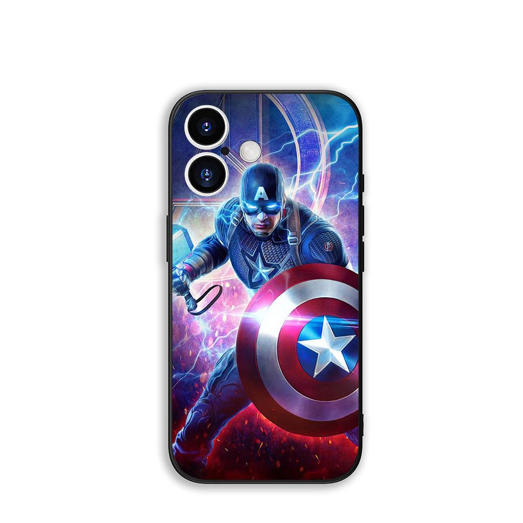 Для Apple iPhone 16 15 14 Plus 13 12 Mini 17 Pro Max + ProMax 16E Air 15+ Чехол для телефона Щит Капитана Америки Marvel