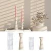 Candle Holders Silicone Mold Diy Candle Plaster Base Ornament Mold for Home Decoration Place Candles