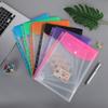 11 Holes Binder Cash Envelopes Transparent Files Envelope Bags Binder Punched Pockets  Receipt
