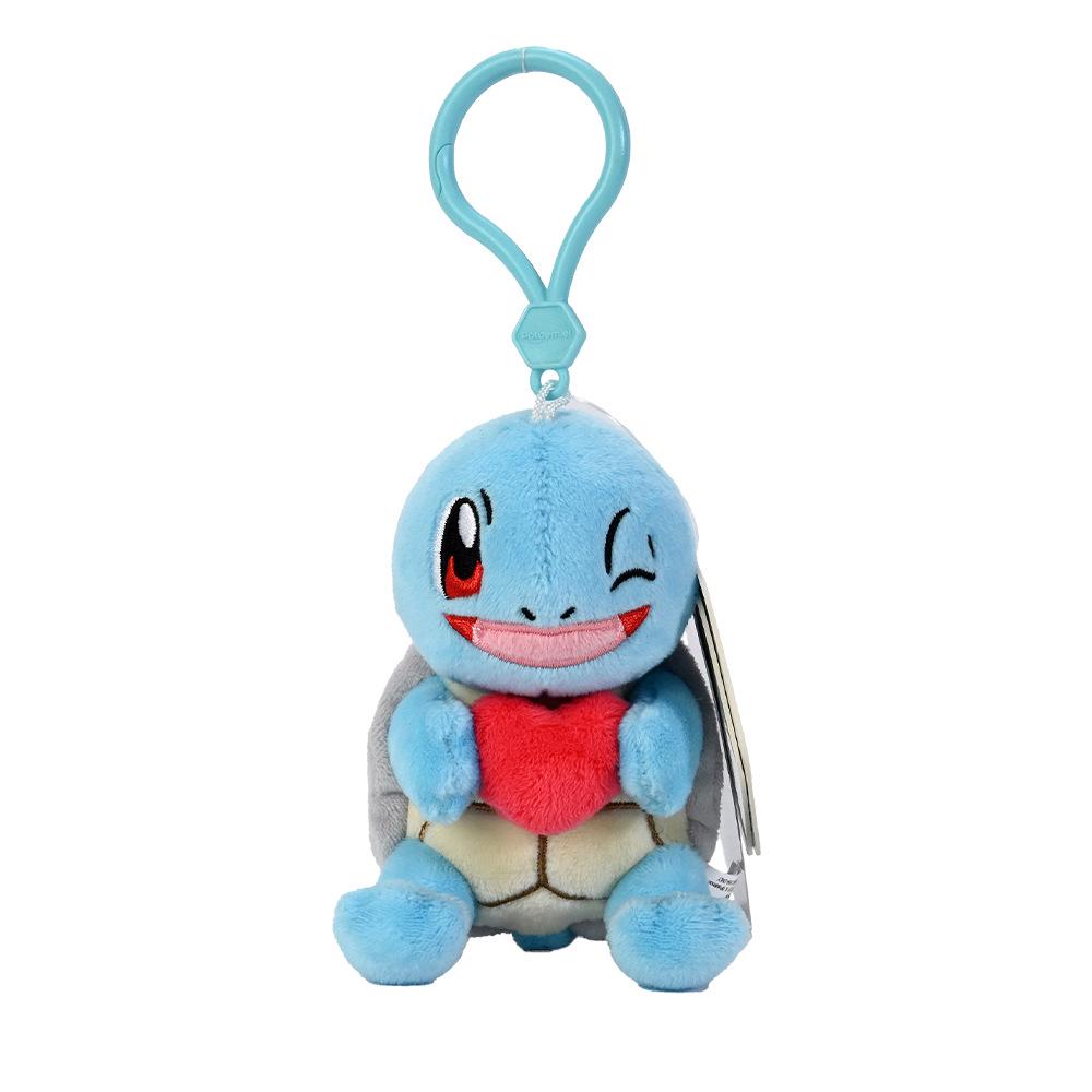 Authentic Pokemon Pikachu, Bulbasaur, Gengar Love Heart Plush Keychain