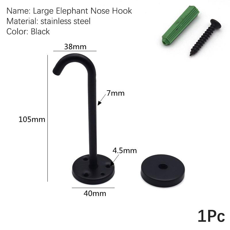 4 шт. Черный нержавеющая сталь верхний крючок настенный мешок потолочный вентилятор лампа крышный вентилятор U-образные крючки