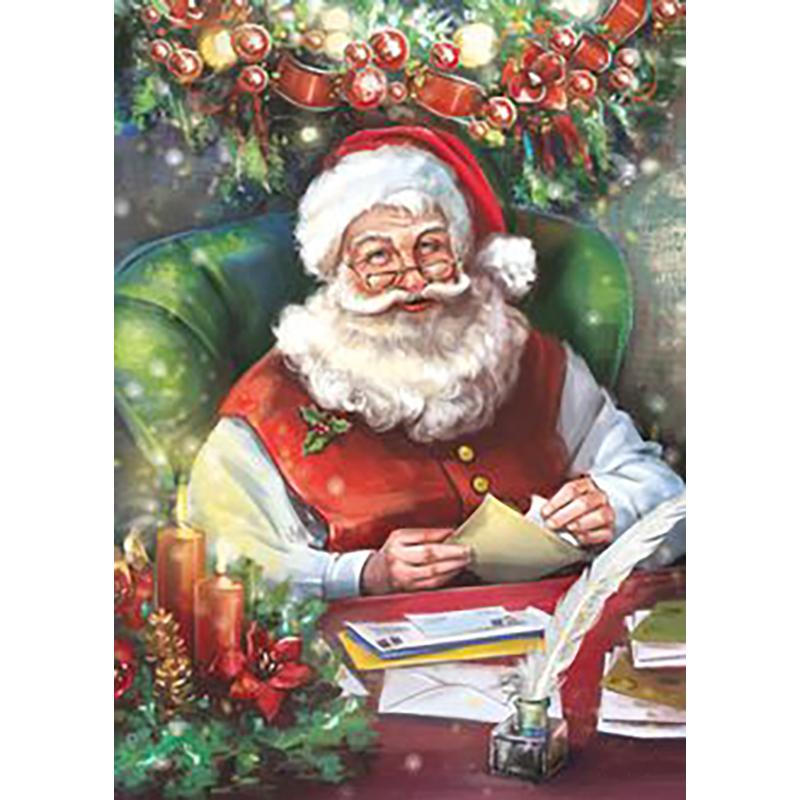 DIY 5D алмазная живопись полная круглая дрель горный хрусталь вышивка крестом Алмазная мозаика Рождество Санта-Клаус вышивка домашний декор