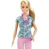 Barbie Barbie and Friends Nurse Dress-Up Doll Playset with House Green for Ages 3+