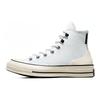 Chuck 70 Leather Comfortable Shock-Absorbing Abrasion Resistant High-Top Board Shoes Unisex Grey