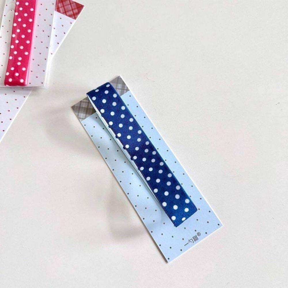 Kawaii Polka Dots Elastic Strap Double-sided DIY Decoration Notebook Straps Binder Strap Storage Accessory