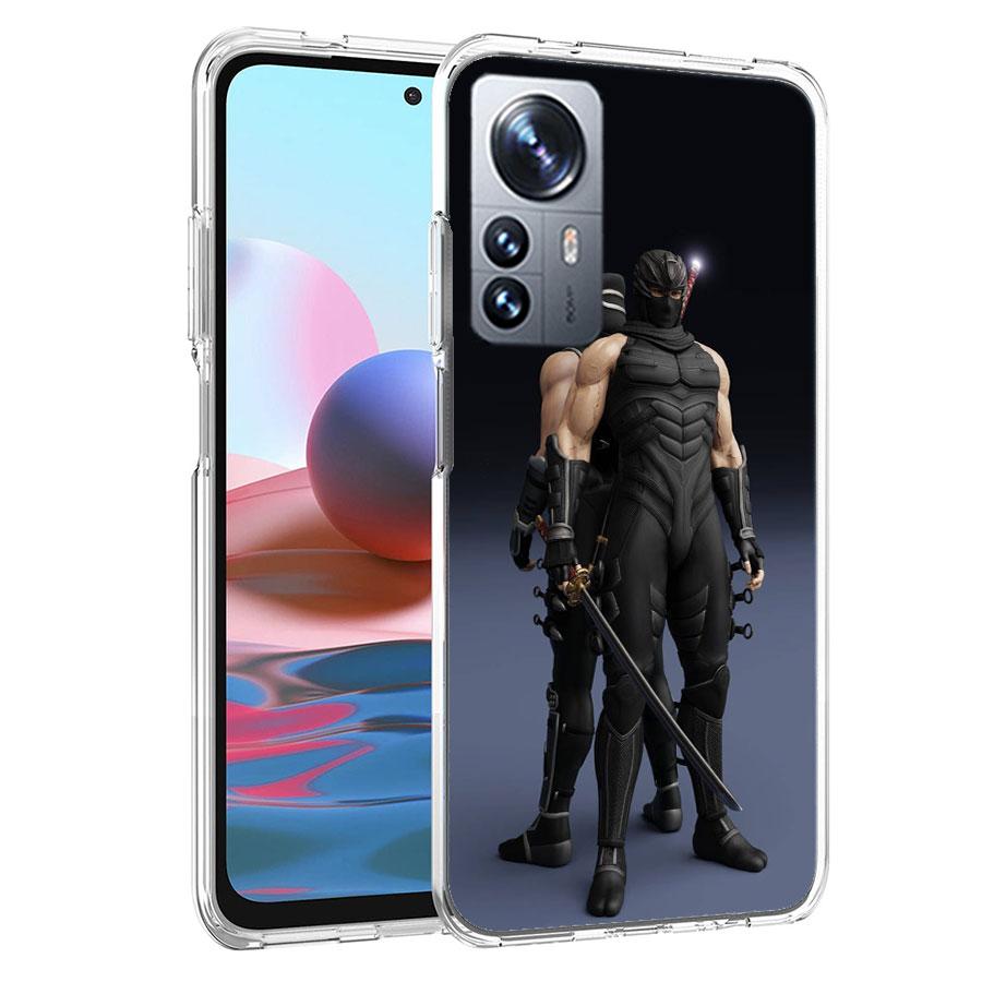 Чехол для телефона N-Ninja Gaiden NG4 для Redmi Note 13 Pro Plus 14 Pro+ 12S 12 11S 11T 11E 11 10S 10 9S 9 Xiaomi Capa TPU
